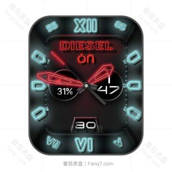 DIESEL迪赛炫酷荧光表盘.clock