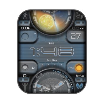 Elios black炫酷太阳星球表盘.clock