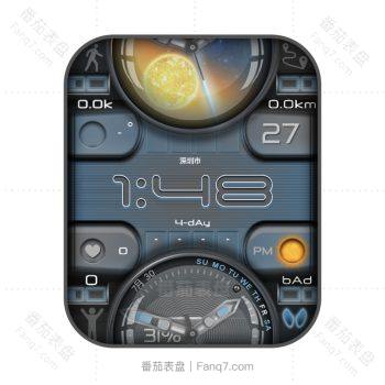 Elios black炫酷太阳星球表盘.clock