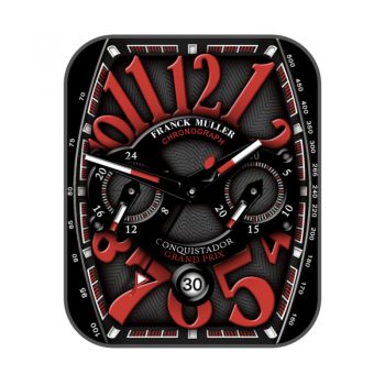 Franck Muller法兰克穆勒黑红炫酷机械表盘.clock
