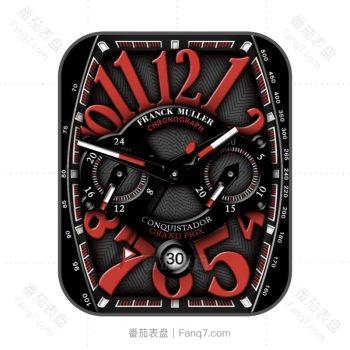 Franck Muller法兰克穆勒黑红炫酷机械表盘.clock