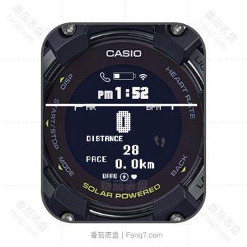 casio卡西欧G-SHOCK GA-100CF圆盘机械表盘.clock