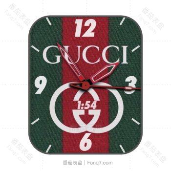 GUCCI古驰高级红绿简约绒布表盘.clock