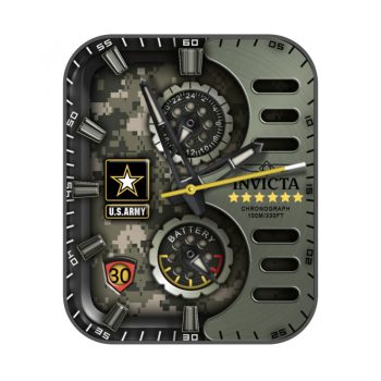 INVICTA US ARMY 32983英氟他美军战队个性机械表盘.clock