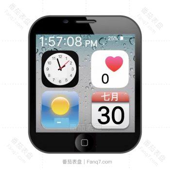 iphone3系统怀旧桌面表盘.clock