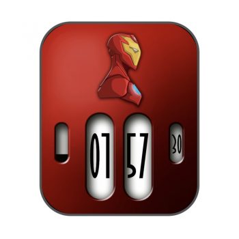 Ironman漫威系列钢铁侠红色炫酷表盘.clock