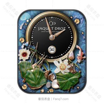 雅克德罗Jaquet Droz夏日荷塘荷花浮雕高级表盘.clock