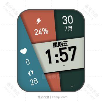 Kody (TWL) 简约蓝橙绿表盘.clock