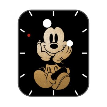 Mickey Mouse-simple米奇迪士尼黑色表盘.clock