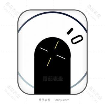 Overlap极简个性黑白表盘.clock