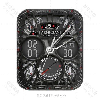 Parmigiani fleurier 2帕玛强尼炫酷黑机械表盘.clock