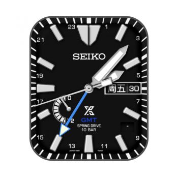 SEIKO简约黑色日历表盘.clock