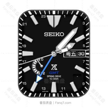 SEIKO简约黑色日历表盘.clock