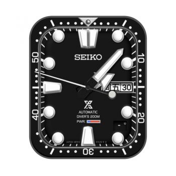 SEIKO简约黑色日历表盘.clock