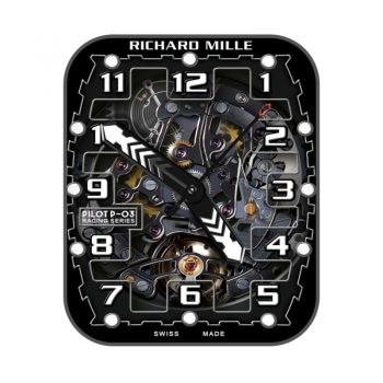 理查德米尔RICHARD MILLE炫酷机械表盘重力飞陀黑色.clock