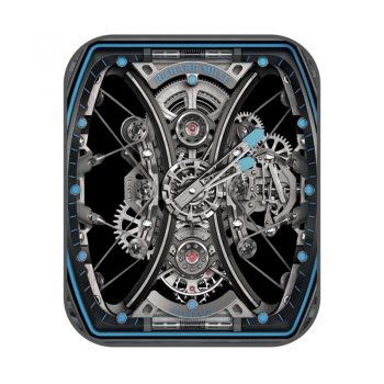 理查德米尔RICHARD MILLE炫酷机械表盘黑蓝.clock