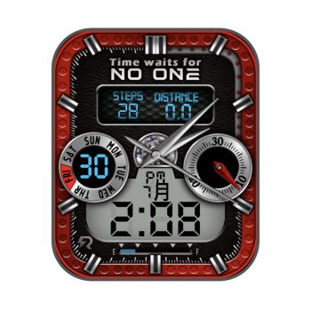 RLMade 40蜂窝红黑卡西欧复古风表盘.clock