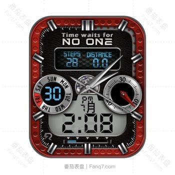 RLMade 40蜂窝红黑卡西欧复古风表盘.clock