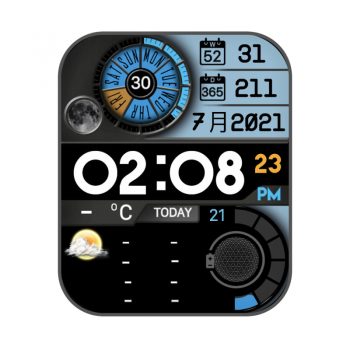 RLMade 41卡西欧复古风蓝黑表盘.clock