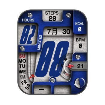 RLMade 44简约炫酷风蓝白表盘.clock