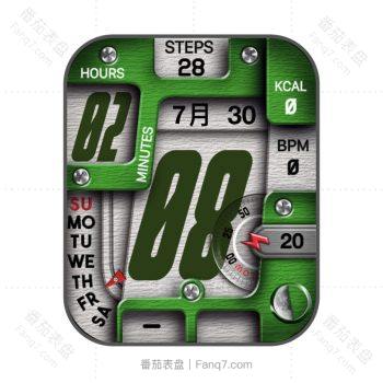 RLMade 44简约炫酷风绿表盘.clock