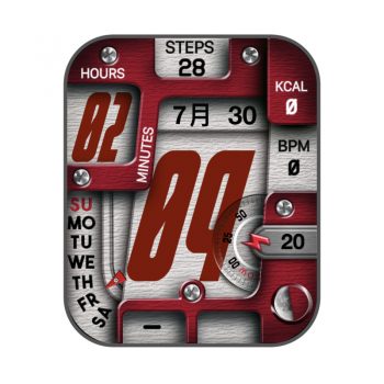 RLMade 44简约炫酷风红白表盘.clock