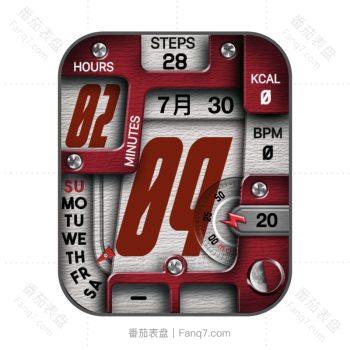 RLMade 44简约炫酷风红白表盘.clock