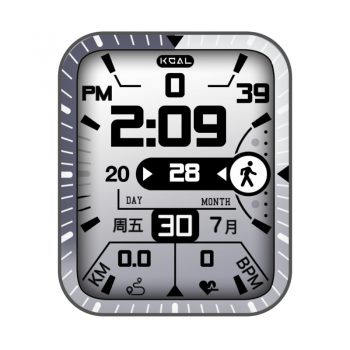 RLMade 44简约灰白机械表盘.clock