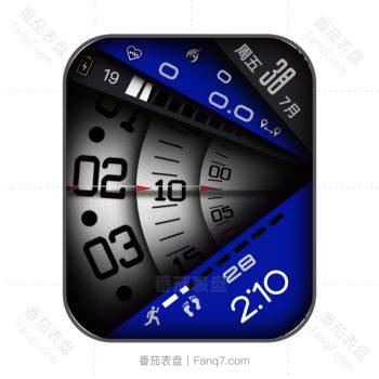 RLMade 55简约复古风黑蓝表盘.clock