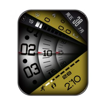 RLMade 55简约复古风黑黄表盘.clock