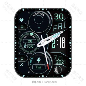 RLMade 57简约复古风黑蓝表盘.clock