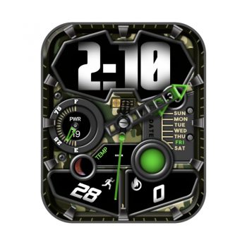 RLMade 58简约复古风黑绿机械表盘.clock