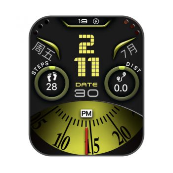 RLMade 63简约复古风黑黄表盘.clock