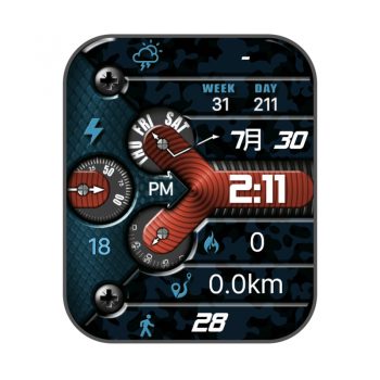 RLMade 66黑红机械表盘.clock