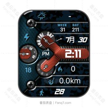 RLMade 66黑红机械表盘.clock