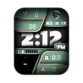 RLMade 69 炫酷黑绿机械表盘.clock