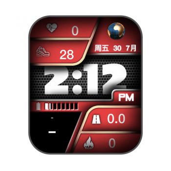 RLMade 69 炫酷红黑机械表盘.clock