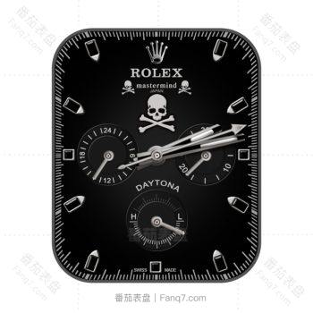 劳力士ROLEX宇宙计型迪通拿116500LN黑色骷髅表盘.clock