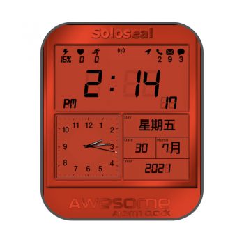 SolosealRed.shahramkh 红色简约文字表盘.clock