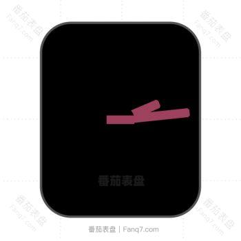 Sometimes magenta简约黑色表盘.clock