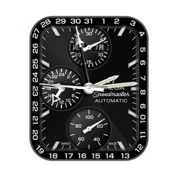 OMEGA 欧米茄 Speedmaster 超霸系列全自动机械黑色表盘.clock