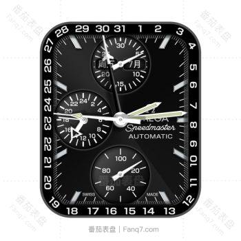 OMEGA 欧米茄 Speedmaster 超霸系列全自动机械黑色表盘.clock