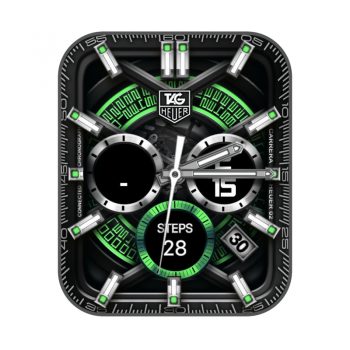 CALIBER HEUER 系列泰格豪雅手表TAG HEUER黑色绿色荧光表盘.clock