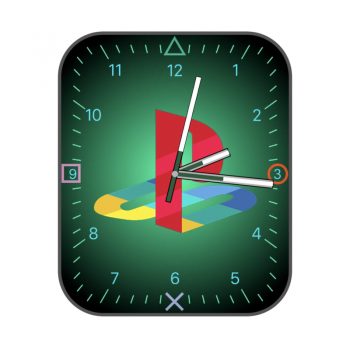 索尼tg_playstation绿色表盘.clock