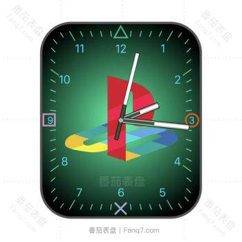 索尼tg_playstation绿色表盘.clock