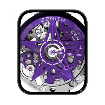 ZENITH真力时紫色机械表盘.clock