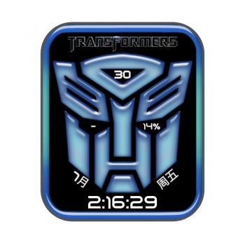 Transformers by NgocHuan变形金刚漫威系列蓝色.clock