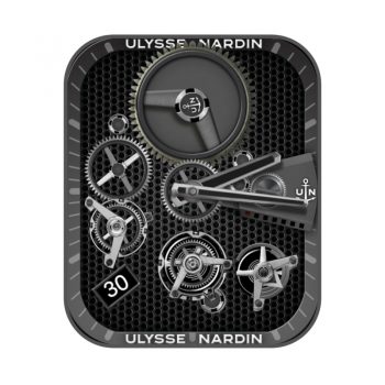 尤利西斯·雅典表-Ulysse Nardin-黑色蜂窝机械表盘.clock