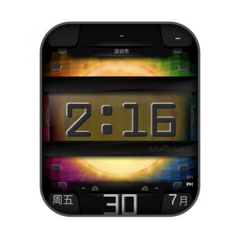 UniformD黑色荧光复古表盘.clock