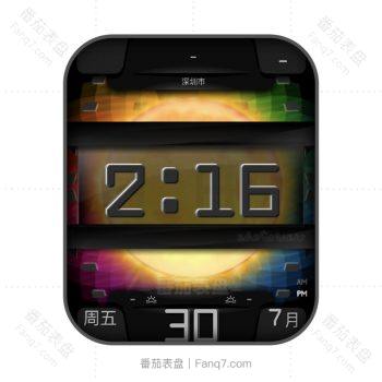 UniformD黑色荧光复古表盘.clock